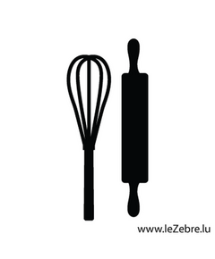 Whisk and rolling pin Decal