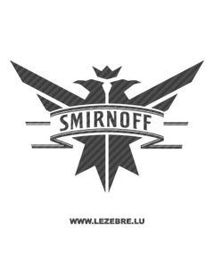 Smirnoff Logo Carbon Decal
