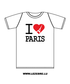 T-Shirt I Love Tour Eiffel Paris 2
