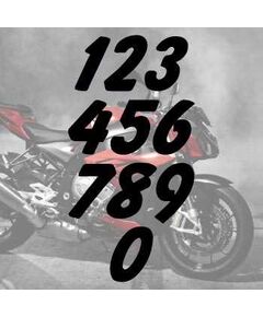 Set von 2 Stickern numéros cylindrée Moto Moto Cross