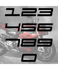 Kit de 2 Stickers numéros cylindrée Moto Sport