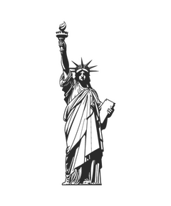 Sticker Deko Statue de la Liberté USA