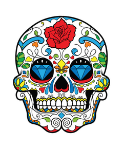 Mexican Skull Decal