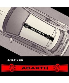 Stickers bandes autocollantes Toit Fiat 500 Abarth