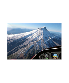 Sticker Déco Cockpit Avion et montagne