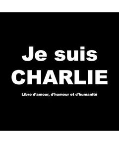 t-shirt Je suis Charlie libre d'amour, d'Humour et d'humanité