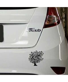 Floral Tree Treble Clef Design Ford Fiesta Decal