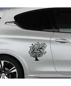Sticker Peugeot Arbre Floral Clé de Sol Design