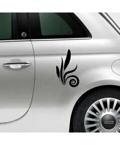 Floral Fiat 500 Decal 4