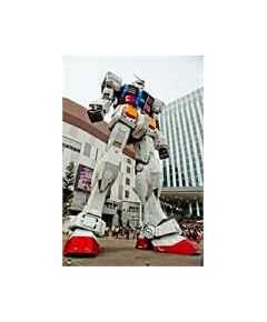 Sticker mural, photo de robot gundam groß de Tokyo Japon, celine
