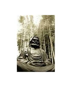 Sticker Mural, photo méditation bouddha du Japon, celine