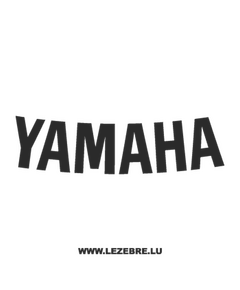 Yamaha Logo Curved Decal