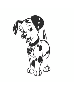 Sticker schöner Hund Dalmatiener