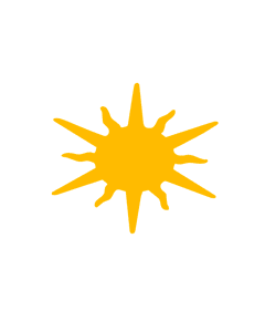 Sticker Dekorativ Sonne