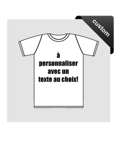 T-Shirt à texte modifiable