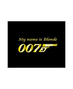 Sweat-Shirt My Name is Blonde 007