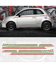Kit stickers Bandes Italie Fiat 500