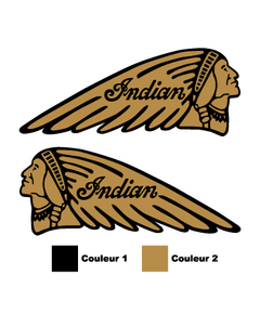 Kit de 2 stickers Indian