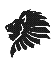 African Lion Carbon Decal