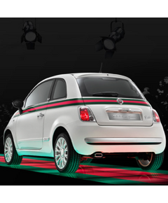 Kit Stickers Bande Fiat 500 style Gucci COMPLET