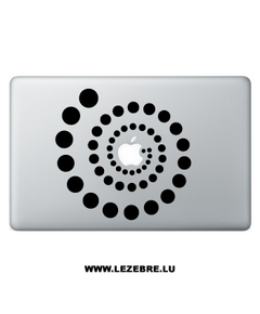 Sticker Macbook Spirale Cercles
