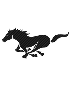 Running Horse Carbon Decal
