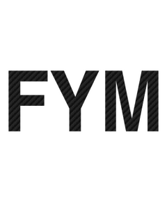 FYM logo Carbon Decal 4