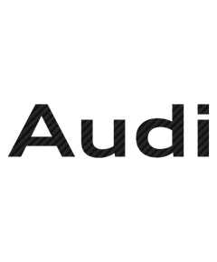 Audi logo 2010 Carbon Decal