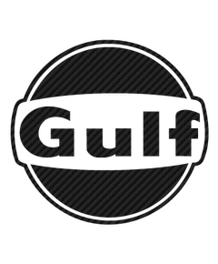 Gulf logo Carbon Decal