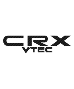 Honda CRX VTEC Carbon Decal
