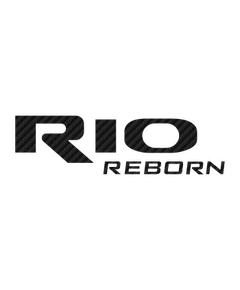 Sticker Carbone Kia Rio Reborn Logo