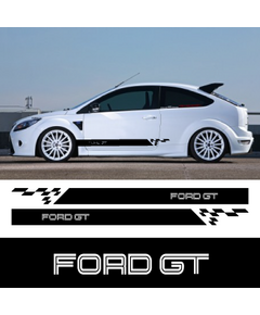 Car side Ford GT stripes stickers set