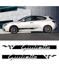 Car side Alfa Romeo Giulietta stripes stickers set