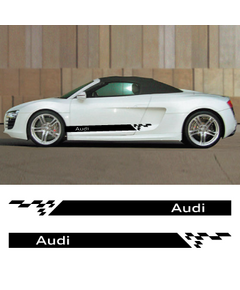Car side Audi stripes stickers set