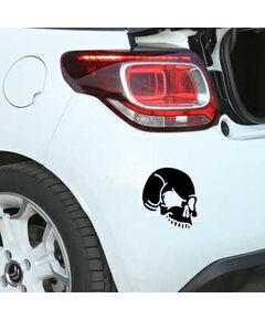 Sticker Décoration pour Citroën Tête de Mort 11