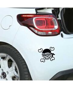 Sticker Décoration pour Citroën Tête de Mort Pirate 29
