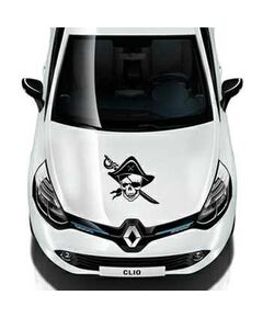 Sticker Renault Tête de Mort Pirate 21