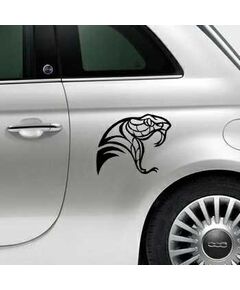 Snake Head Fiat 500 Decal