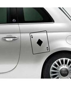 Ace of Diamonds Card Fiat 500 Decal