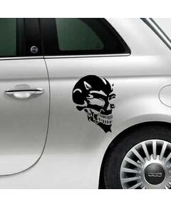 Sticker Fiat 500 Tête de Mort Diable 7
