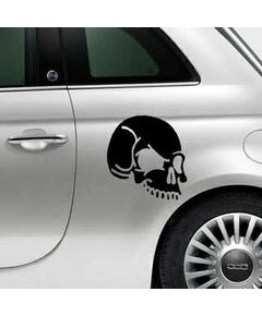 Skull Fiat 500 Decal 11
