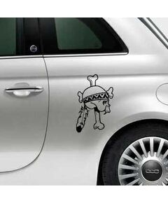 Indian Skull Fiat 500 Decal 19