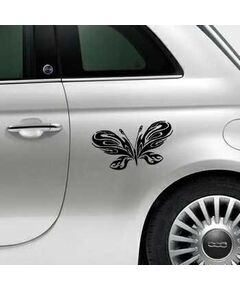 Sticker Fiat 500 Schmetterling 74