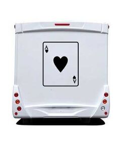 Ace of Hearts Camping Car Decal