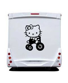 Hello Kitty Bicycle Camping Car Decal