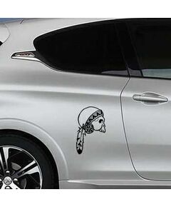Indian Skull Peugeot Decal 18