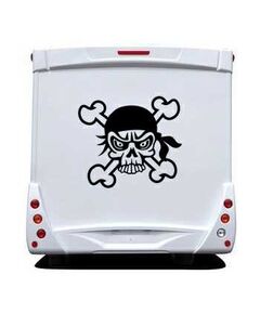 Pirate Skull Camping Car Decal 29