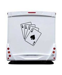 Ace Cards Game Camping Car Decal
