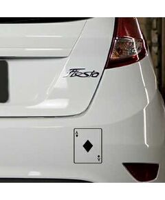 Ace of Diamonds Card Ford Fiesta Decal