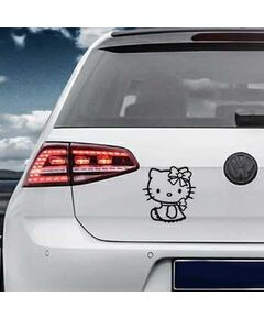 Sticker VW Golf Deco Hello Kitty Lacet